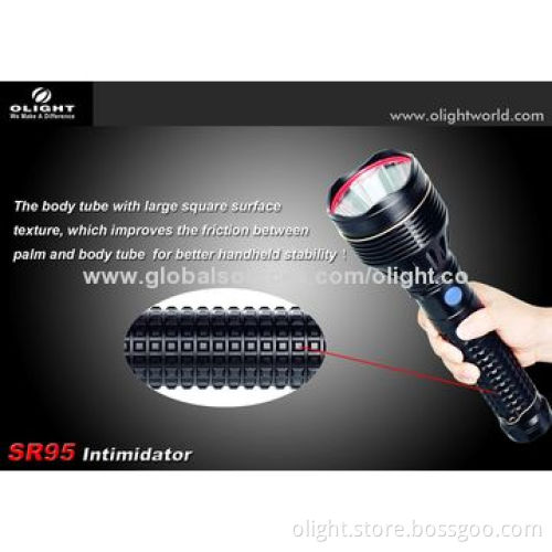 SR95 Rechargeable Flashlight with 2,000 Lumens Maximum Output and Aluminum Body
